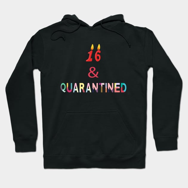 16 & Quarantined Funny Birthday Gift Hoodie by Family shirts